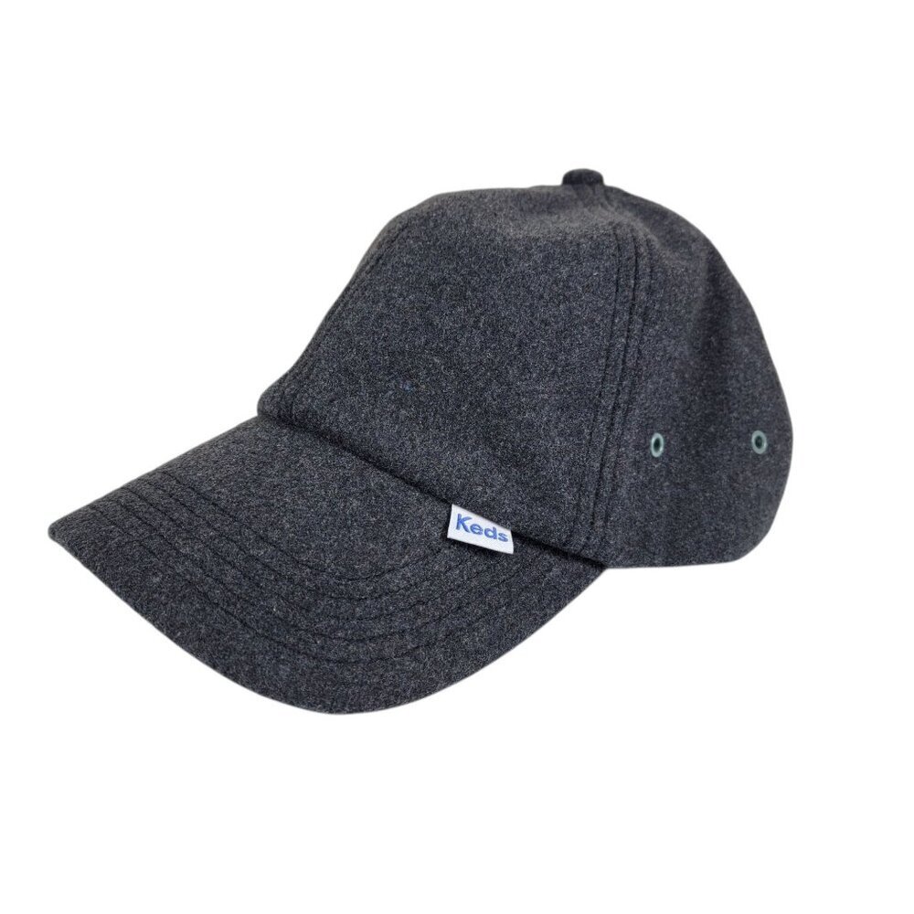 Keds Unisex Adult Gray Sage Green Wool Poly Baseball Cap Hat Adjustable